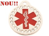 Medalion cu cristale Swarovski 31 mm diametru  - 45 RON