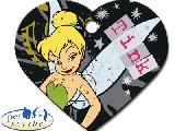 Medalion Inima Mare Tinkerbell - Disney, Pet Scribe,Produs sub licenta Disney de Hillman Group USA , dimensiunea 39x33mm,se personalizeaza cu textul dorit de client ,inel gratuit , cod produs 7322-805 - 43 RON