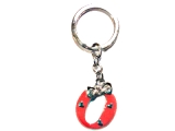 Breloc metalic litera O rosie - 10 RON