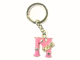 Breloc metalic litera N roz deschis - 10 RON