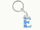 Breloc metalic litera E bleu - 10 RON